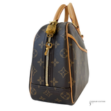 Louis Vuitton Trouville Monogram Handbag Canvas Brown Pre-owned
