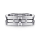 Gabriel Co Geometric Wide Band 925 Sterling Silver In-Store