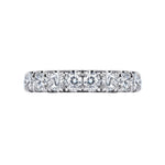 Gabriel & Co. Malaga 14K White Gold 9 Stone French Pave Diamond Wedding Band 1.00 CTW - view 6