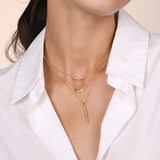 14K Yellow Gold Angel Wings Necklace