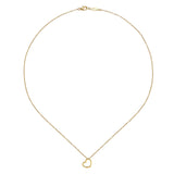14K Yellow Gold Heart Pendant Necklace