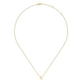 14K Yellow Gold E Initial Necklace