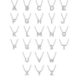14K White Gold Diamond L Initial Pendant Necklace In-Store