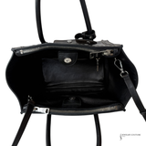 Prada Vintage Twin Pocket Studded Tote Bag in Ebano Distressed Leather | Pre-Owned Shoulder Handbag