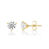 Gold Lab Grown Diamond Stud Earrings