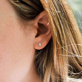 Gold Lab Grown Diamond Stud Earrings