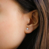 Gold Lab Grown Diamond Stud Earrings