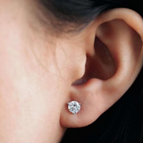 Gold Lab Grown Diamond Stud Earrings