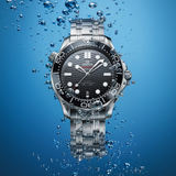Omega Seamaster Diver 300M Co-Axial Master Chronometer Black Dial on Bracelet Pre-Loved