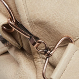 BALENCIAGA Praline Lambskin Leather Giant 21 Rose Gold Motorcycle City Bag