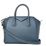 GIVENCHY  Sugar Goatskin Small Antigona Oil Blue