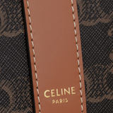 Celine SMALL BUCKET IN TRIOMPHE CANVAS AND CALFSKIN Pre-Loved