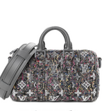 LOUIS VUITTON  Wool Keepall XS Multicolor Pre-Loved LV Handbag Shoulder Bag