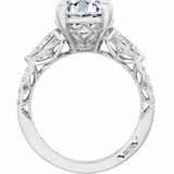 Oval 3-Stone Engagement Ring