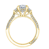 Tacori Founder's Collection Wedding RoyalT | Oval 3-Stone Engagement Ring