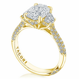 Tacori Founder's Collection Wedding RoyalT | Oval 3-Stone Engagement Ring