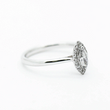 Marquise Cut Halo Diamond Engagement Ring | fashion ring