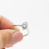 Marquise Cut Halo Diamond Engagement Ring | fashion ring