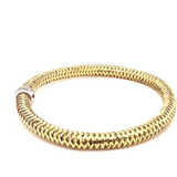 Roberto Coin 18K Yellow Gold Primavera Stretch Bracelet with Diamonds
