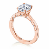 Oval Solitaire Engagement Ring Tacori Rose Gold In-Store