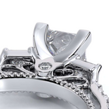 14K White Gold Princess Verragio three-stone Engagement Ring Princess Center Stone In-Store