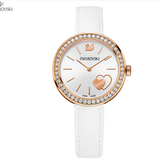 Swarovski Daytime White Heart Watch