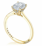 Oval Solitaire Engagement Ring Tacori 18KT YELLOW GOLD In-Store