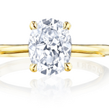 Oval Solitaire Engagement Ring Tacori 18KT YELLOW GOLD In-Store