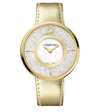 Swarovski Watch Crystalline White Yellow Gold Tone QUARTZ