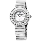 Swarovski Lovely Crystal Mother Of Pearl Dial Silver Steel Strap Watch For Women