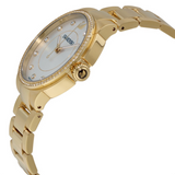 Swarovski Stainless Steel Analogue Women's Watch(White Dial Gold Colored Strap Band Color-Gold