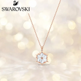 Swarovski Star Snowflake Magic Gem Necklace Rose Gold  Xmas