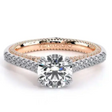 Verragio Engagement Ring COUTURE-0452R-18K TWO TONE ROUND | Designer Bridal Jewelry In-Store