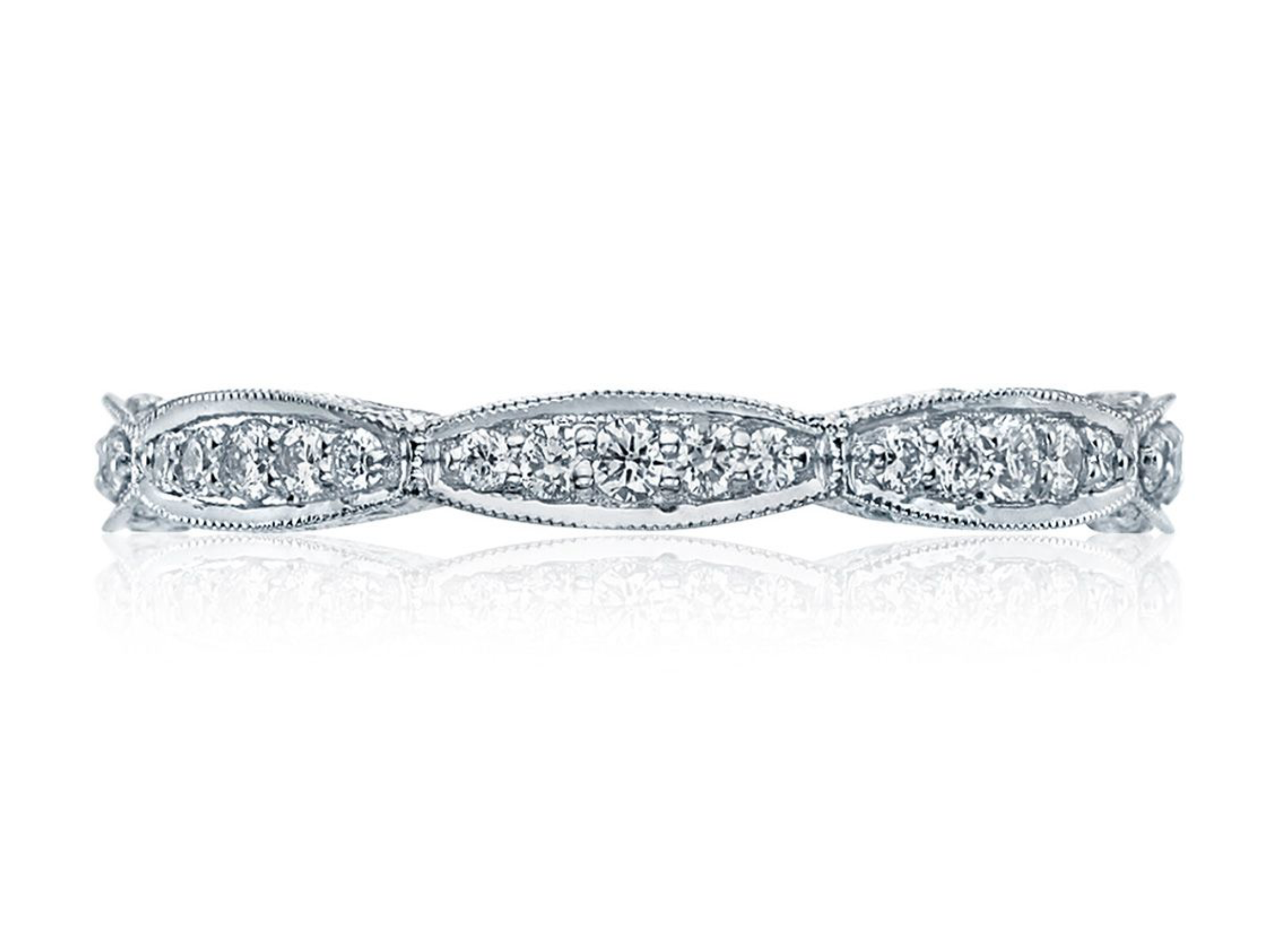 Tacori RoyalT HT2604B Platinum Diamond Wedding Ring