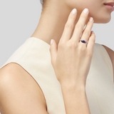 Tacori Amethyst & Diamond Cocktail Ring Pear Shape Silver 925 E/W In-Store