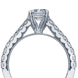 Tacori Clean Crescent 18k White Gold 0.53 Ctw Diamond Engagement Ring Setting Available In-Store