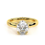 Verragio Engagement Ring 14K Yellow Gold Princess Oval Cut COUTURE-0418P
