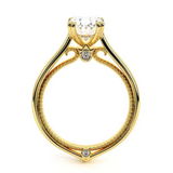 Verragio Engagement Ring 14K Yellow Gold Princess Oval Cut COUTURE-0418P