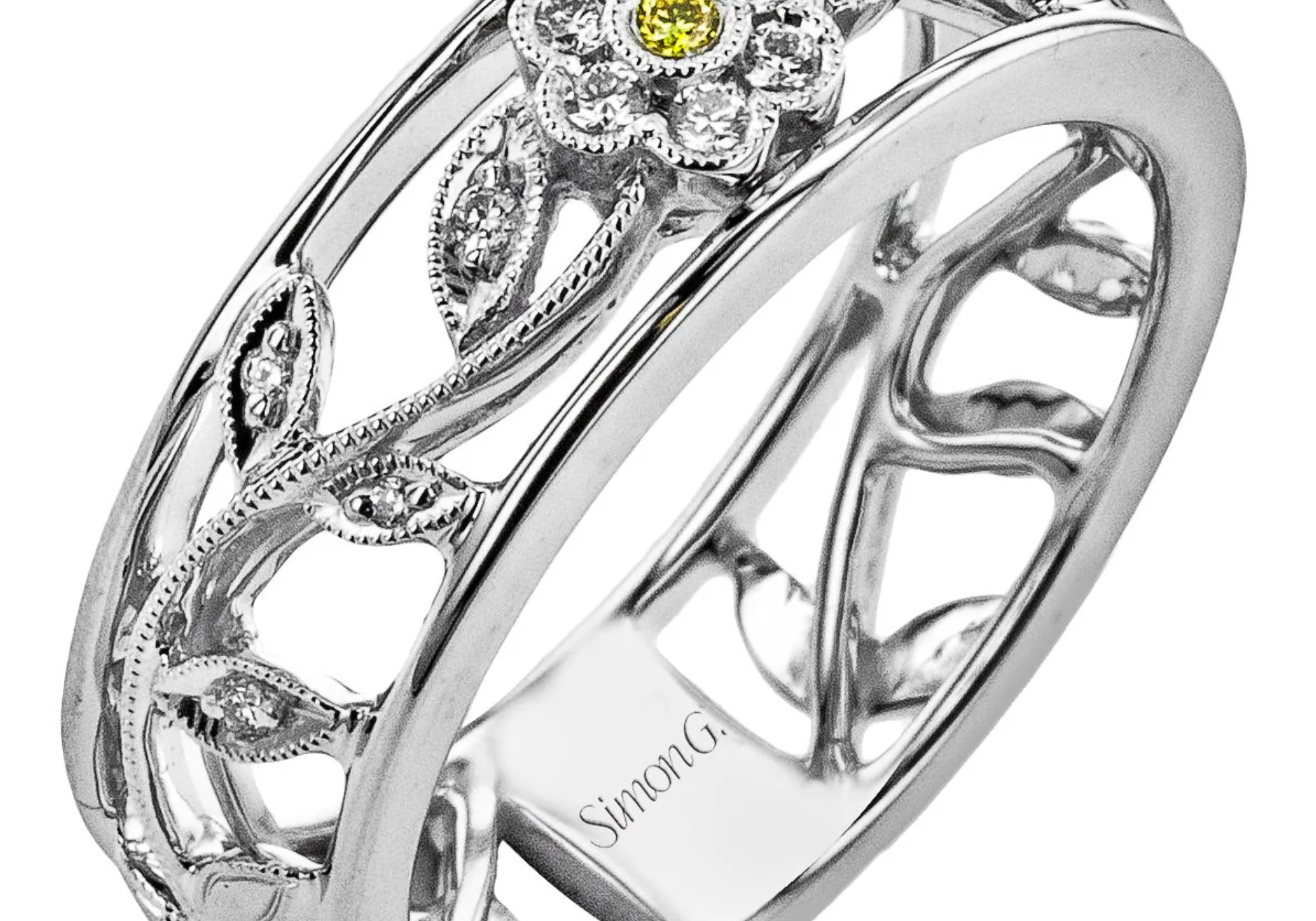 Trellis Fashion Ring in 18k Gold with Diamonds