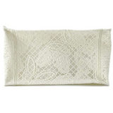 Christian Dior Embroidered 3D Macrame D-Lace Butterfly Medium Book Tote White