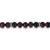 Sterling Silver and 8mm Tiger Eye Beaded Bracelet | In-Store