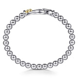 Strides Bujukan Stirrup 14K Gold Silver Bangle