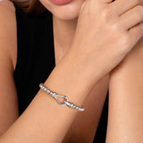 Strides Bujukan Stirrup 14K Gold Silver Bangle