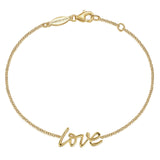 Chain Bracelet Initial 14K Yellow Gold Available In-Store