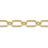 14K Yellow Gold Hollow Tube Link Bracelet In-Store