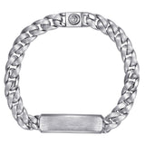 Gabriel Co Solid Cuban Chain Bracelet ID 925 Sterling Silver 10mm In-Store