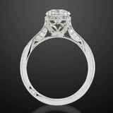 Tacori Platinum 2620RD Dantela Crown Diamond Engagement Ring