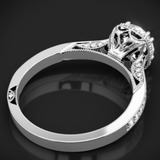 Tacori Platinum 2620RD Dantela Crown Diamond Engagement Ring