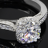 Tacori Platinum 2620RD Dantela Crown Diamond Engagement Ring