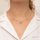 Tiffany & Co. Elsa Peretti Open Heart Necklace in Sterling Silver – 16" Chain | Pre-Owned